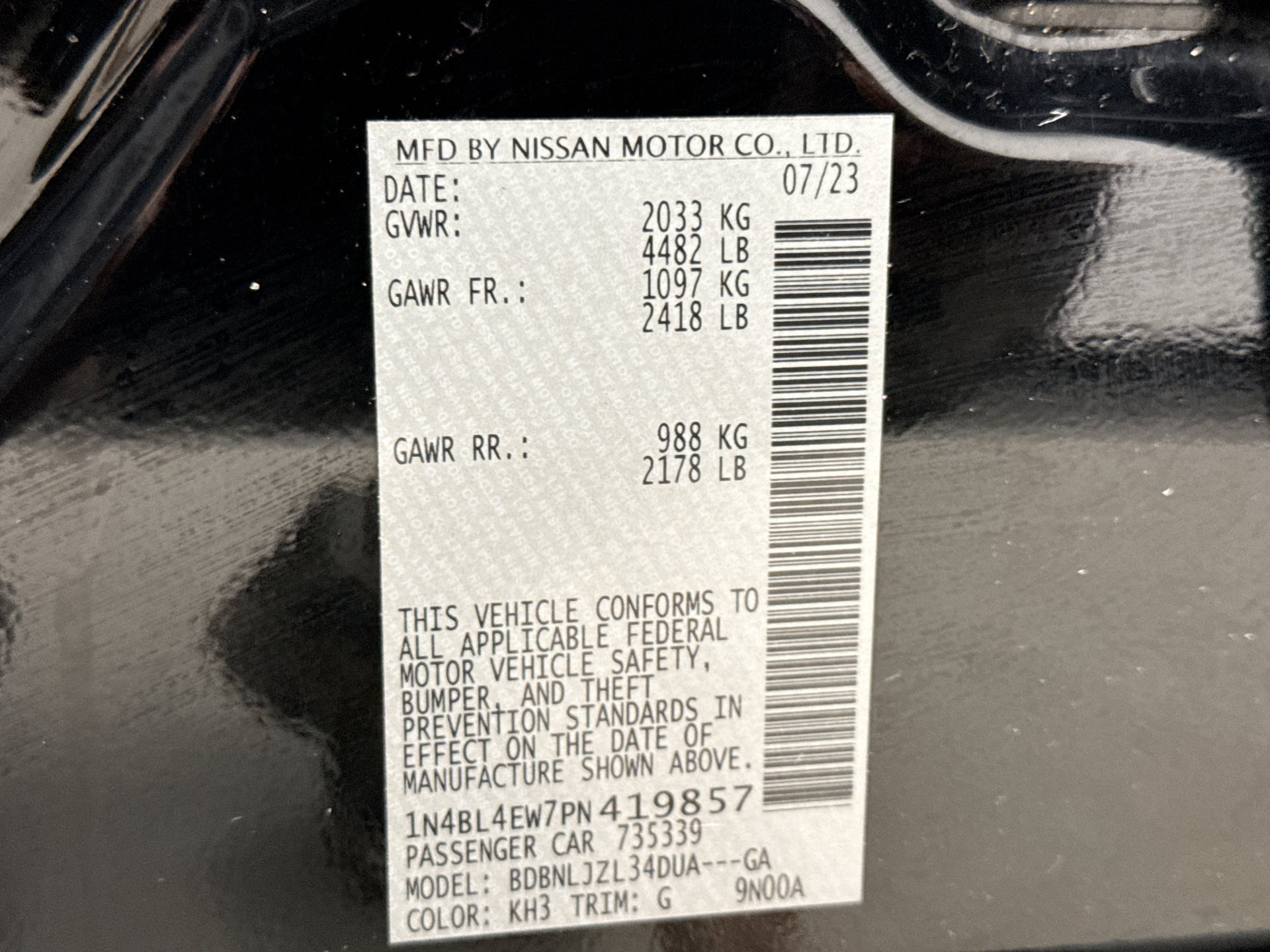 Used 2023 Nissan Altima 2.5 SL AWD/4WD image 27