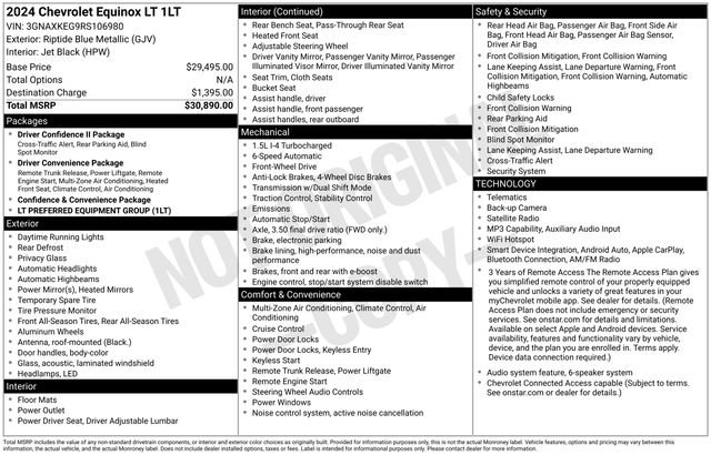 Used 2024 Chevrolet Equinox LT FWD image 2