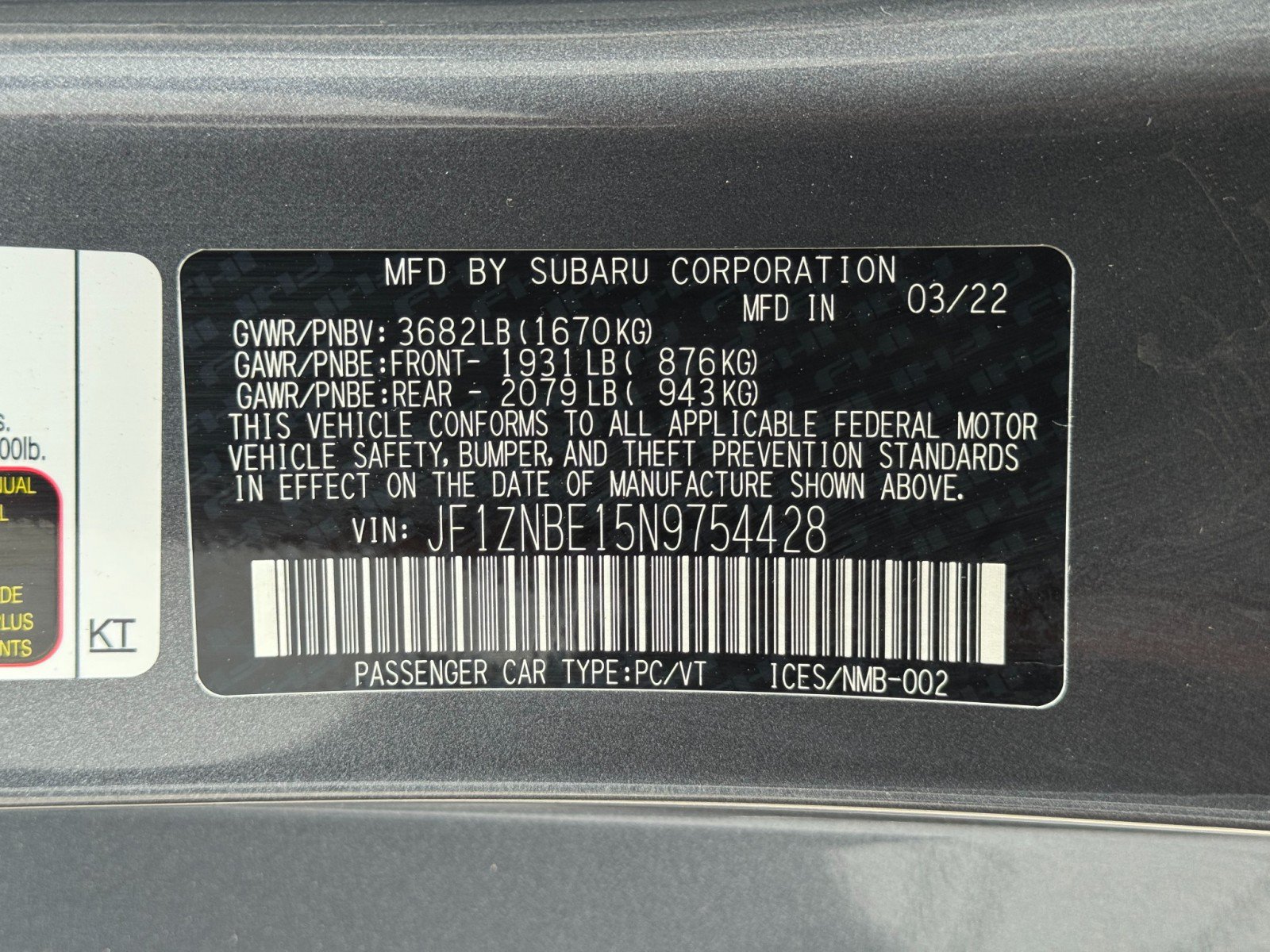 Used 2022 Toyota GR86 Premium w/ ALL Weather Mat Package (TMS) RWD image 34