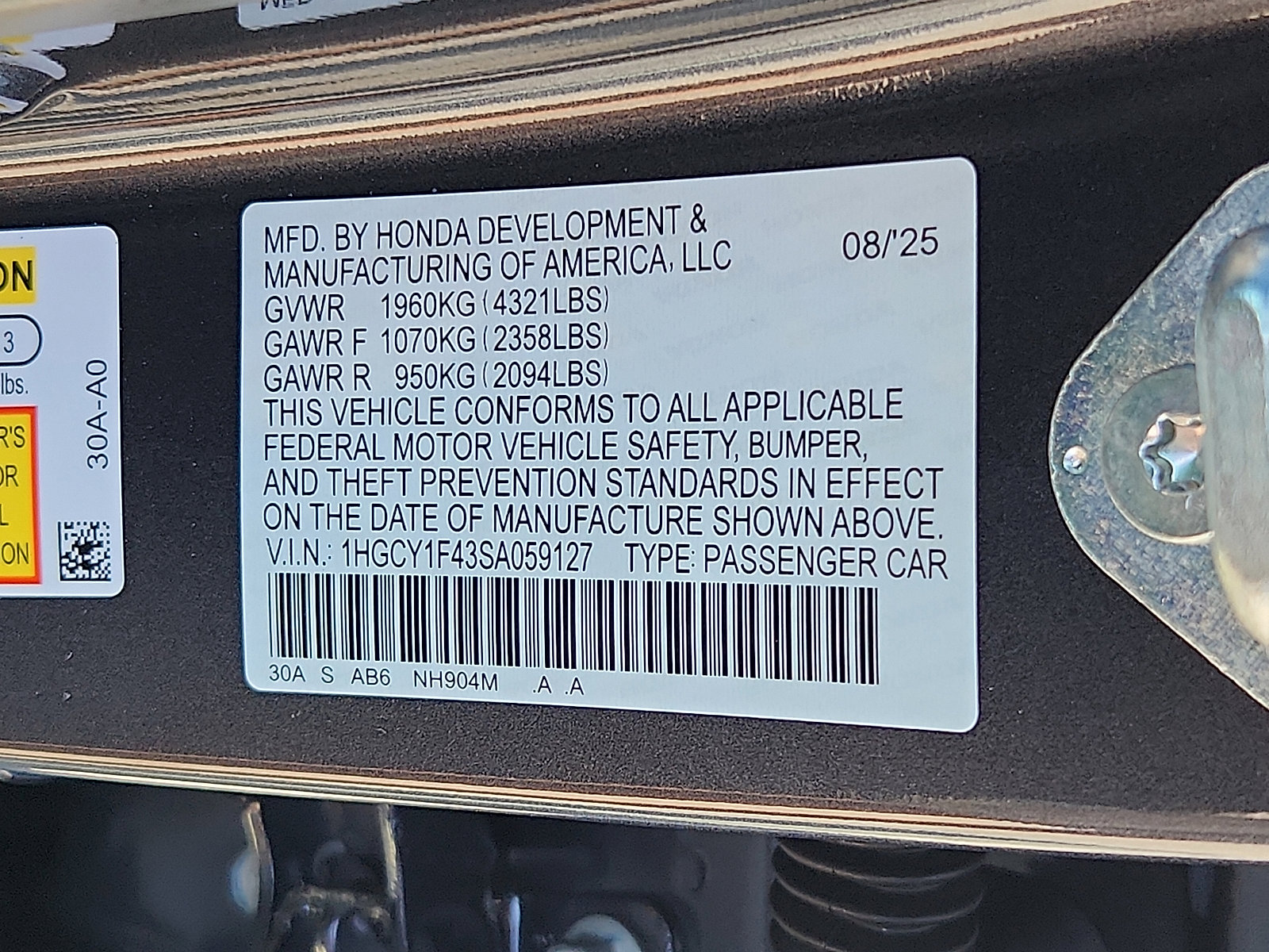 New 2025 Honda Accord SE image 17