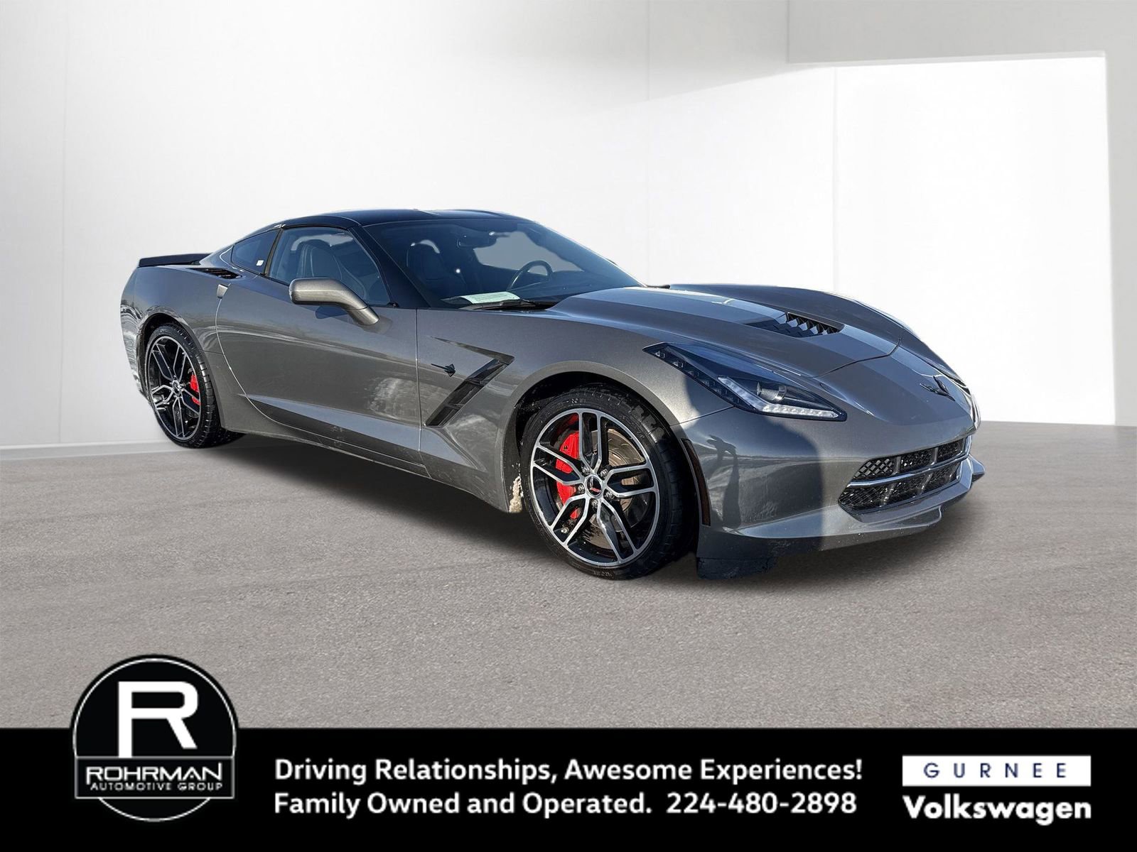 Used 2015 Chevrolet Corvette Stingray Coupe w/ Carbon Flash Badge Package image 2