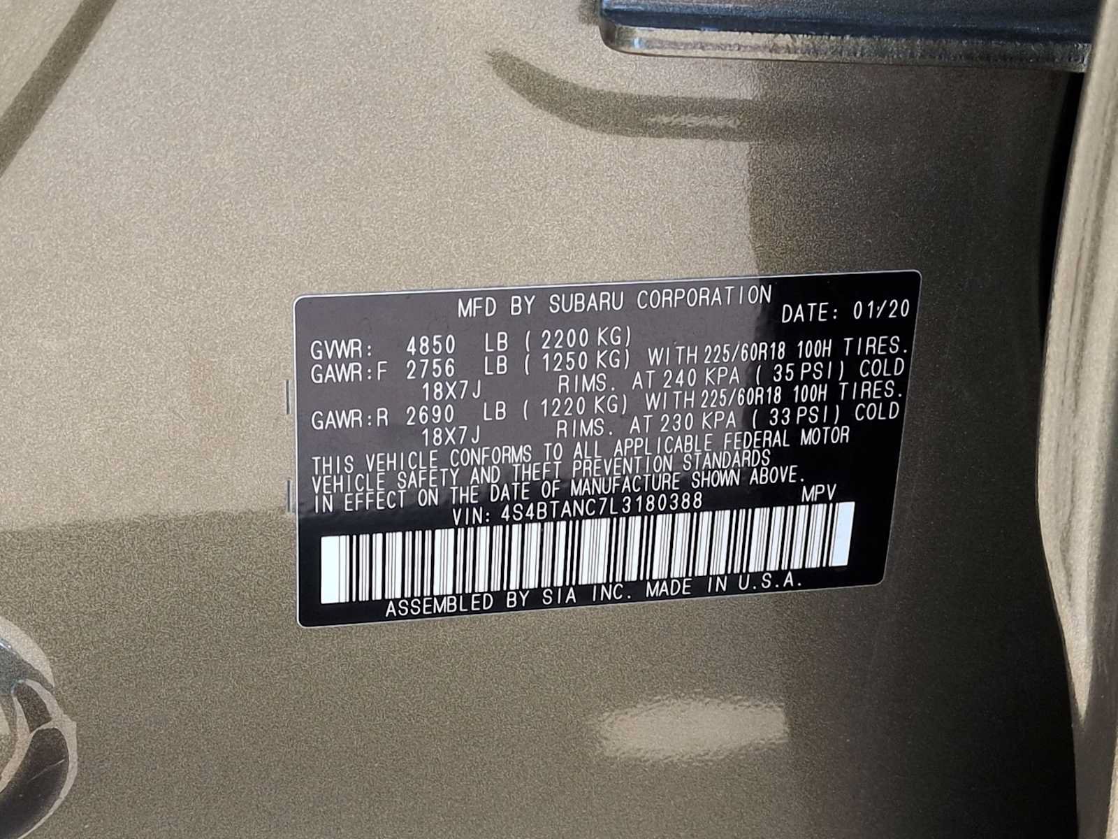 Used 2020 Subaru Outback Limited w/ Popular Package #2 AWD/4WD image 39