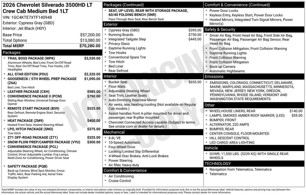 New 2026 Chevrolet Silverado 3500 LT w/ Trail Boss Package video 1