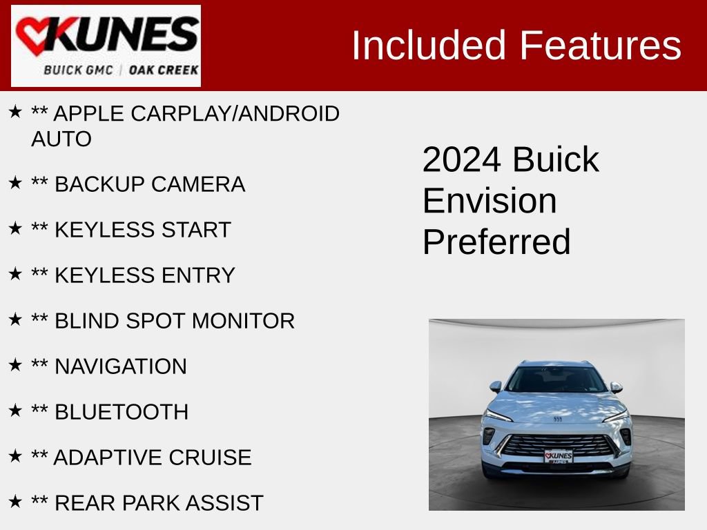 Used 2024 Buick Envision Preferred AWD/4WD image 2