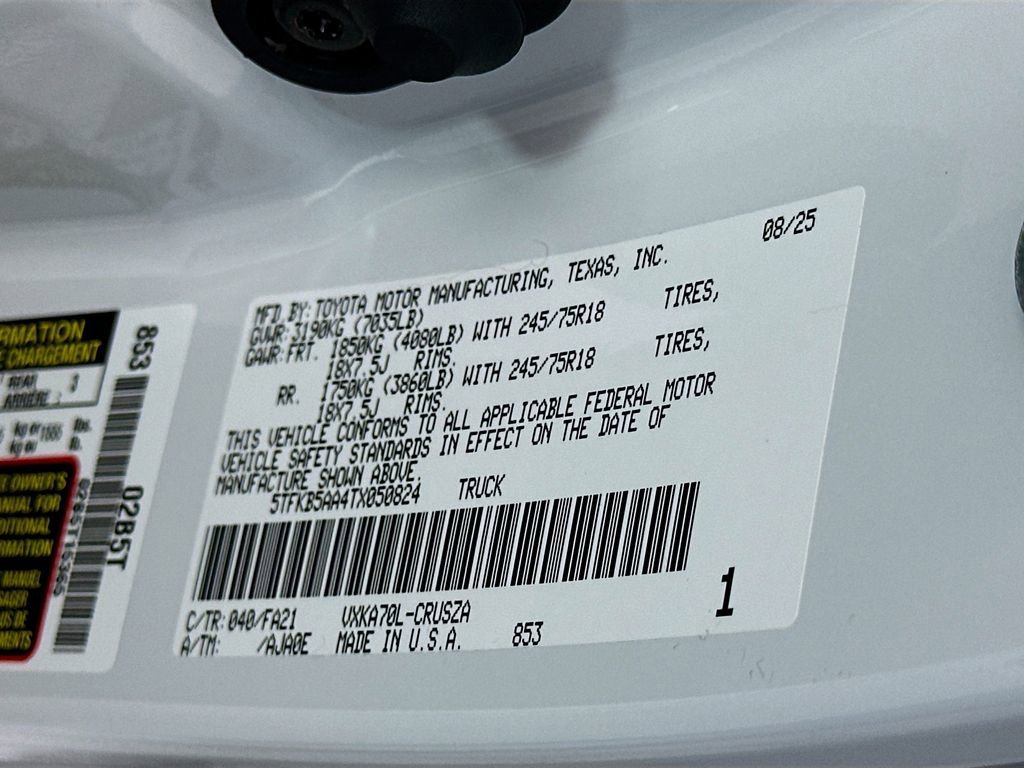 Certified 2026 Toyota Tundra SR image 32