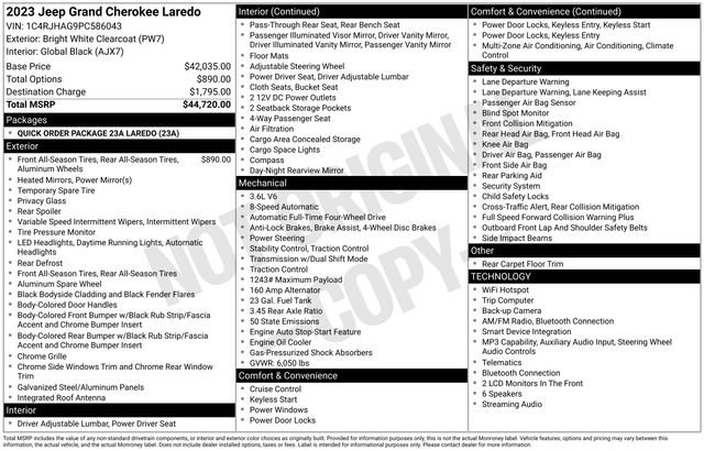 Used 2023 Jeep Grand Cherokee Laredo AWD/4WD image 6