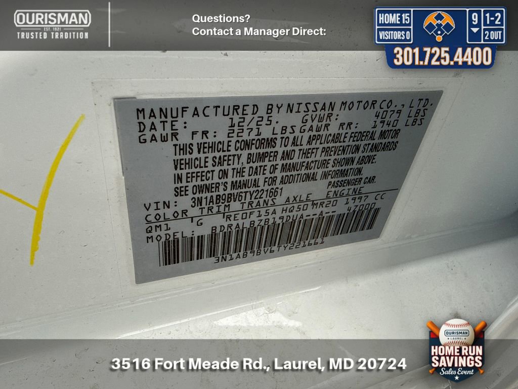 New 2026 Nissan Sentra S w/ S Cold Weather Package FWD image 26