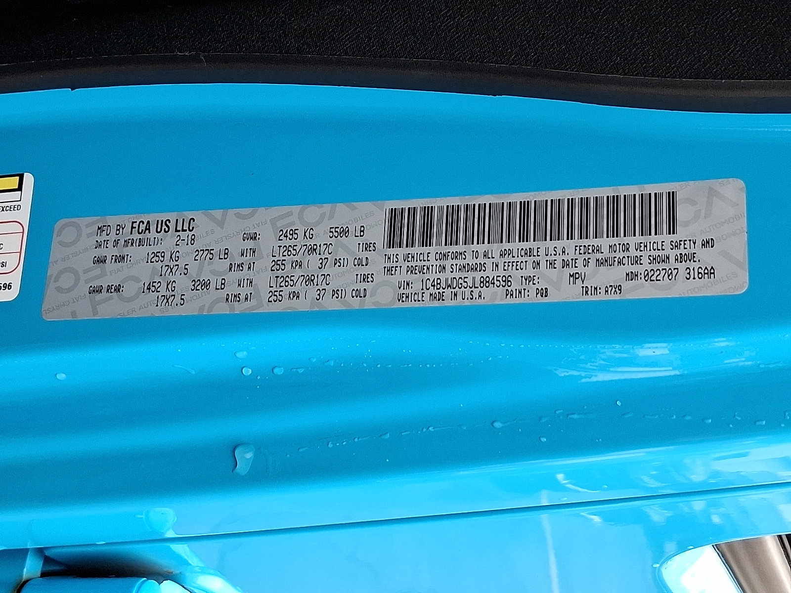 Certified 2018 Jeep Wrangler Unlimited Sport S image 25