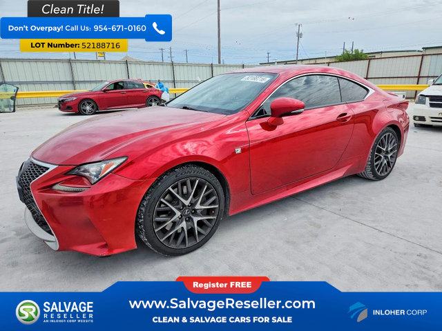 Used 2015 Lexus RC 350 w/ F Sport w/Summer Tires RWD image 1
