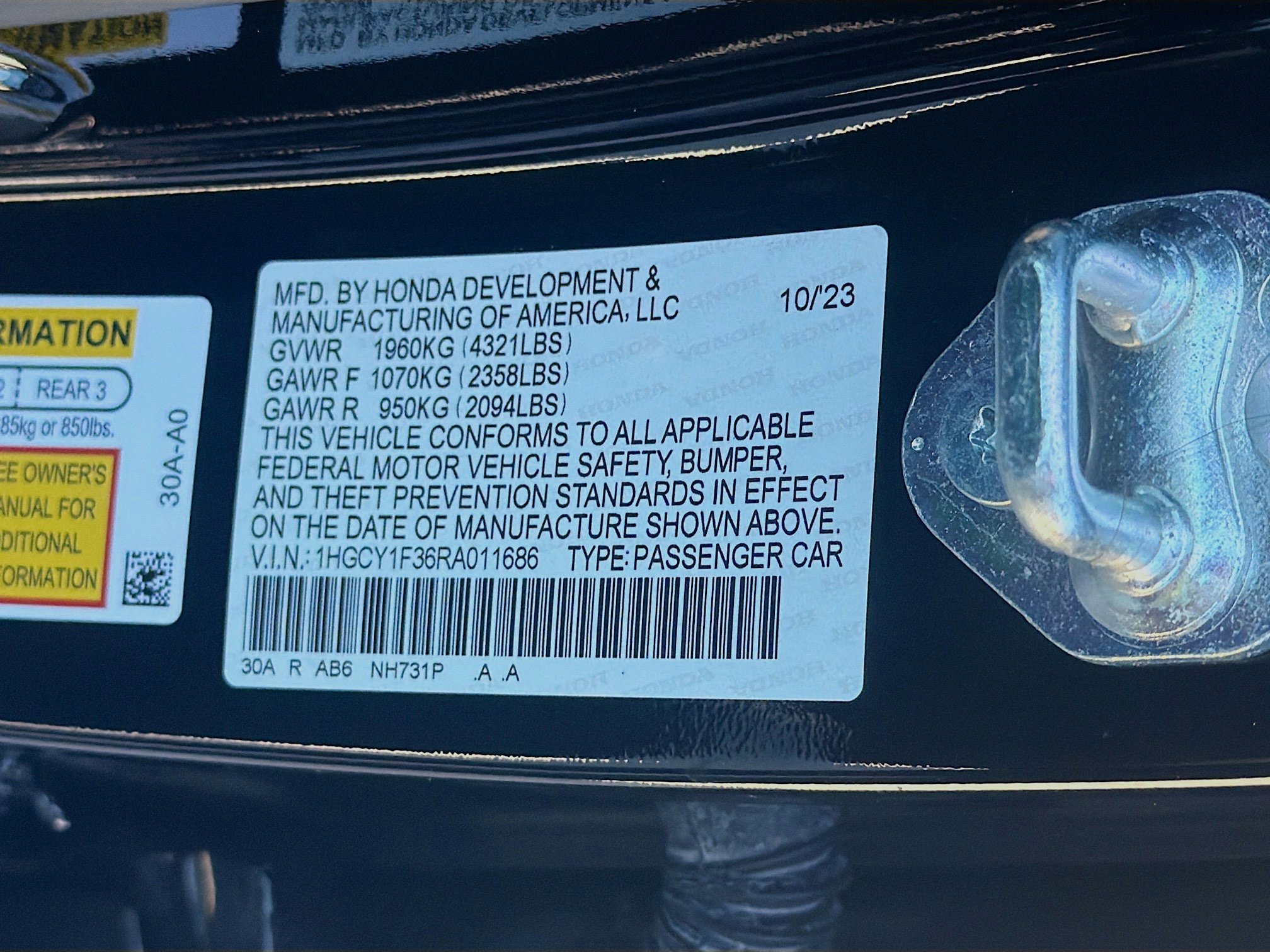 Certified 2024 Honda Accord EX image 38