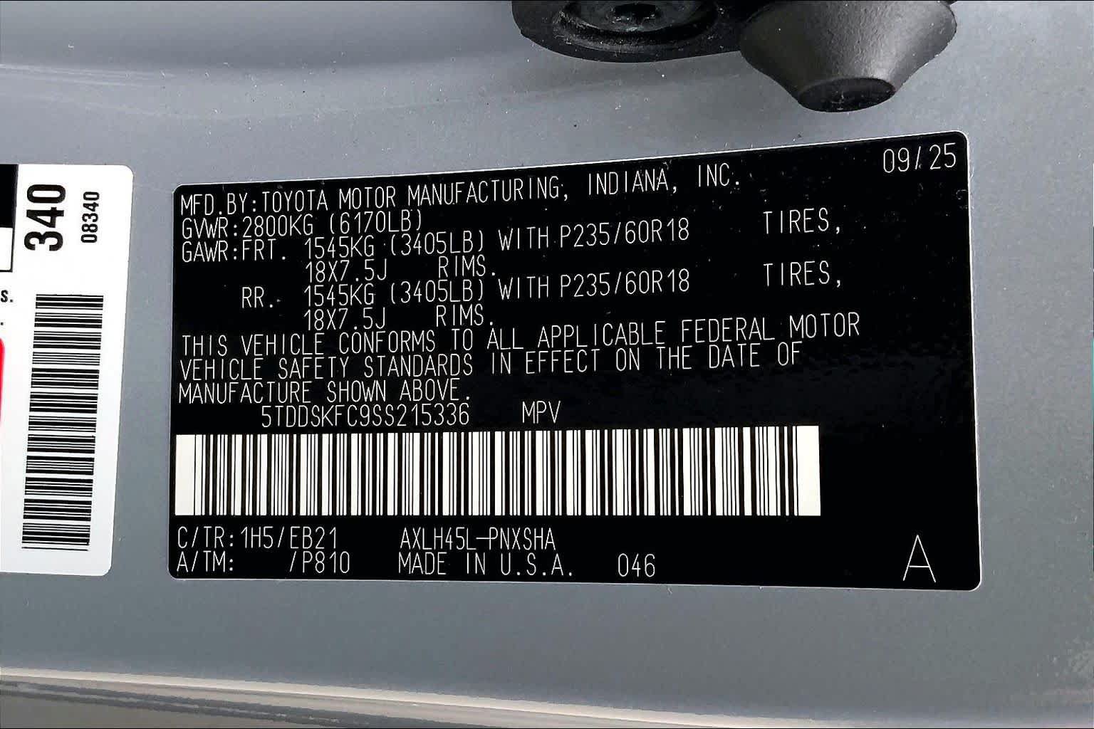Used 2025 Toyota Sienna XSE w/ XSE Plus Package AWD/4WD image 34