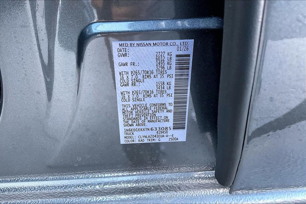 New 2026 Nissan Frontier S image 43