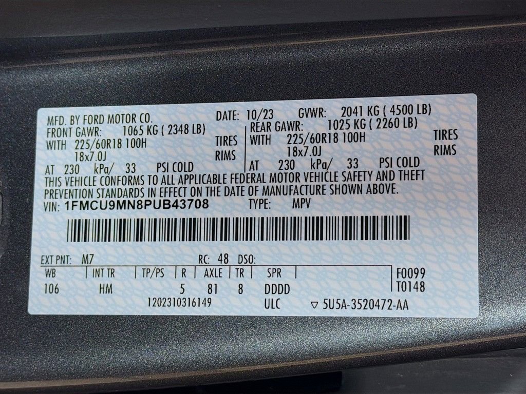 Used 2023 Ford Escape ST-Line w/ Tech Pack #1 image 40