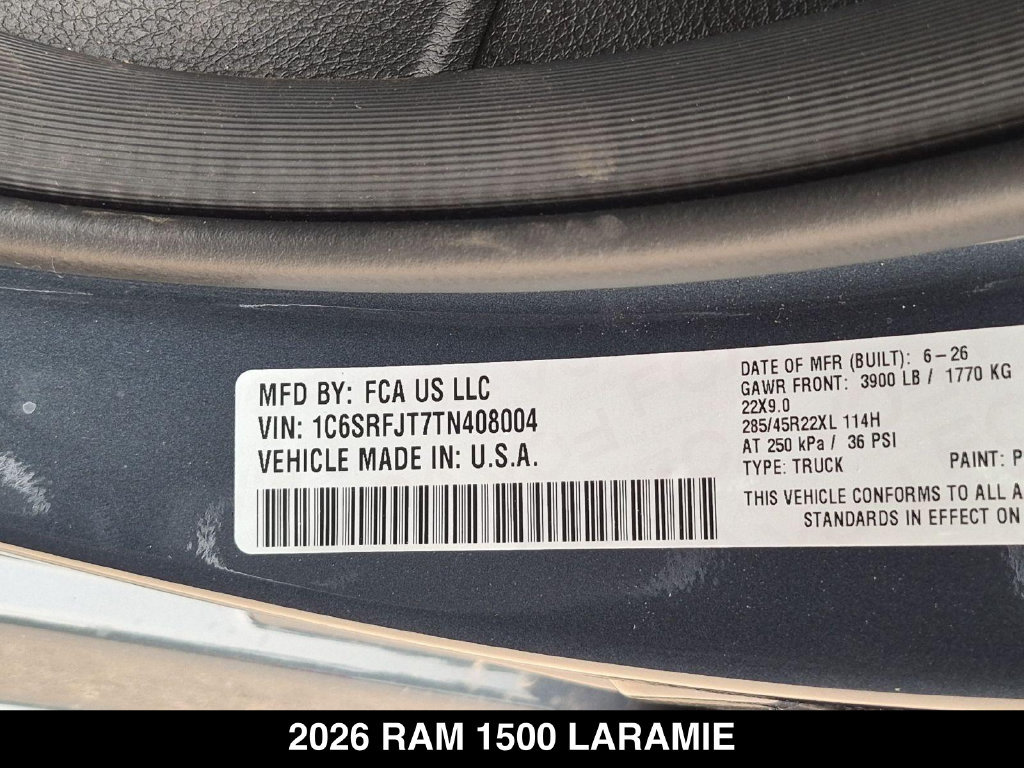 New 2026 RAM 1500 Laramie w/ Night Edition AWD/4WD image 26