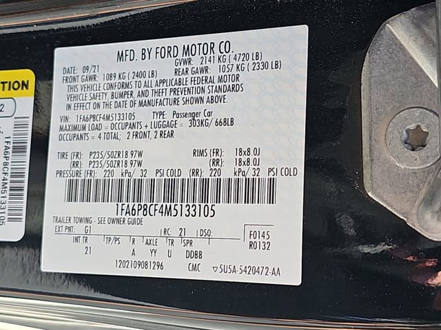 Used 2021 Ford Mustang GT w/ Enhanced Security Package RWD image 33