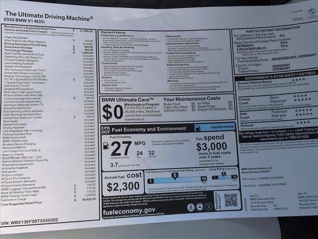 New 2026 BMW X1 M35i w/ Technology Package image 18