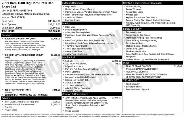 Used 2021 RAM 1500 Big Horn w/ Built-to-serve Edition AWD/4WD video 2