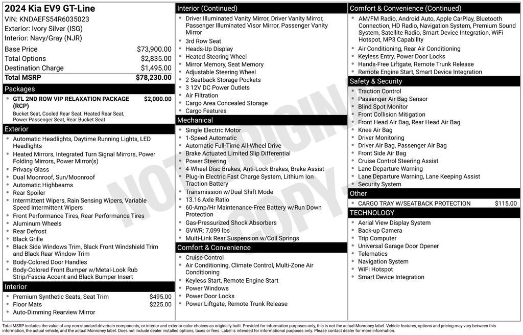 Certified 2024 Kia EV9 GT-Line image 45