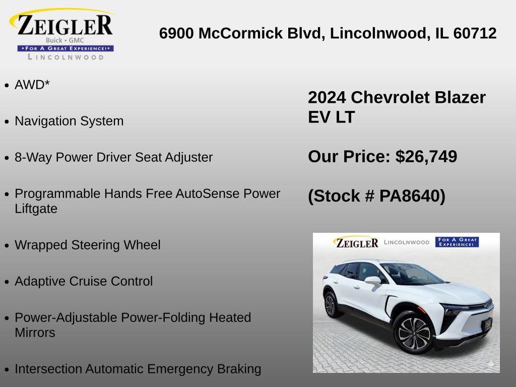 Used 2024 Chevrolet Blazer EV LT AWD/4WD image 24