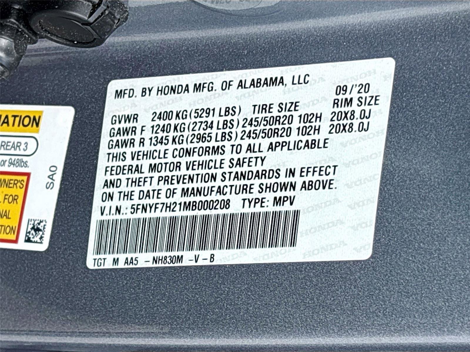 Used 2021 Honda Passport Sport image 27