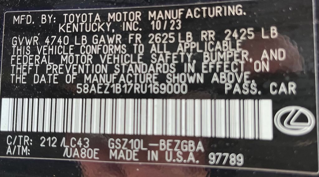 Used 2024 Lexus ES 350 w/ Accessory Package (Z1) FWD image 44