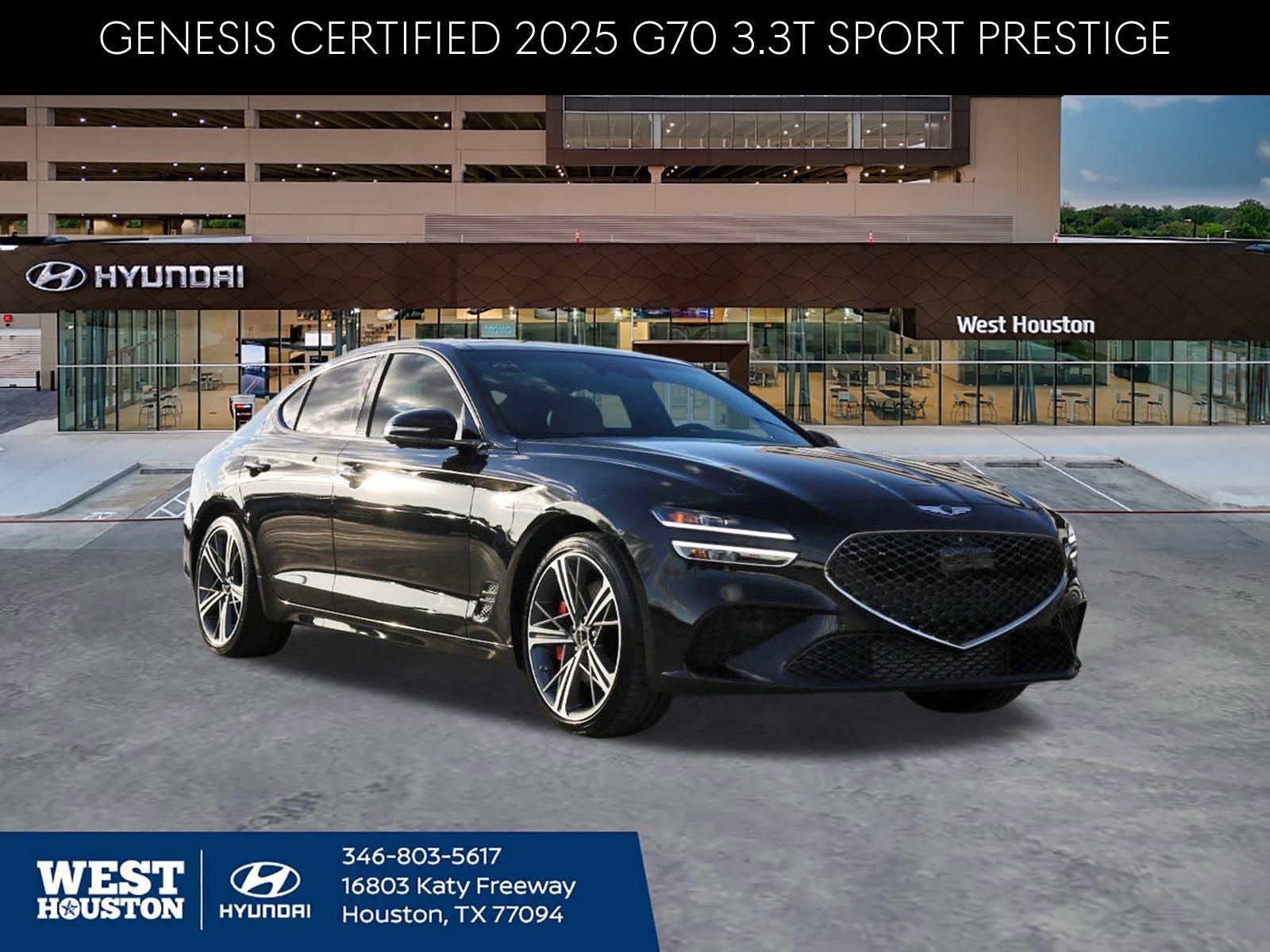 Used 2025 Genesis G70 3.3T Advanced w/ Sport Prestige Package image 1