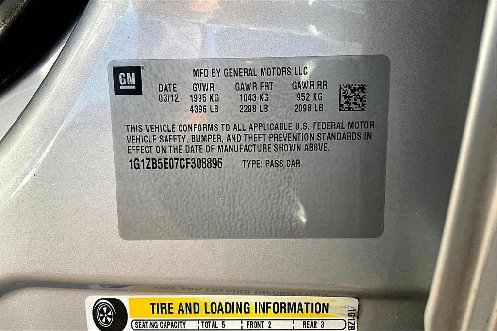 Used 2012 Chevrolet Malibu LS w/ LS Uplevel Package image 34