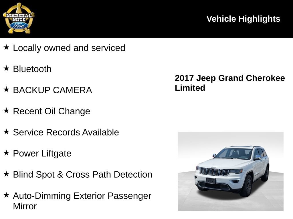 Used 2017 Jeep Grand Cherokee Limited w/ Luxury Group II AWD/4WD image 2