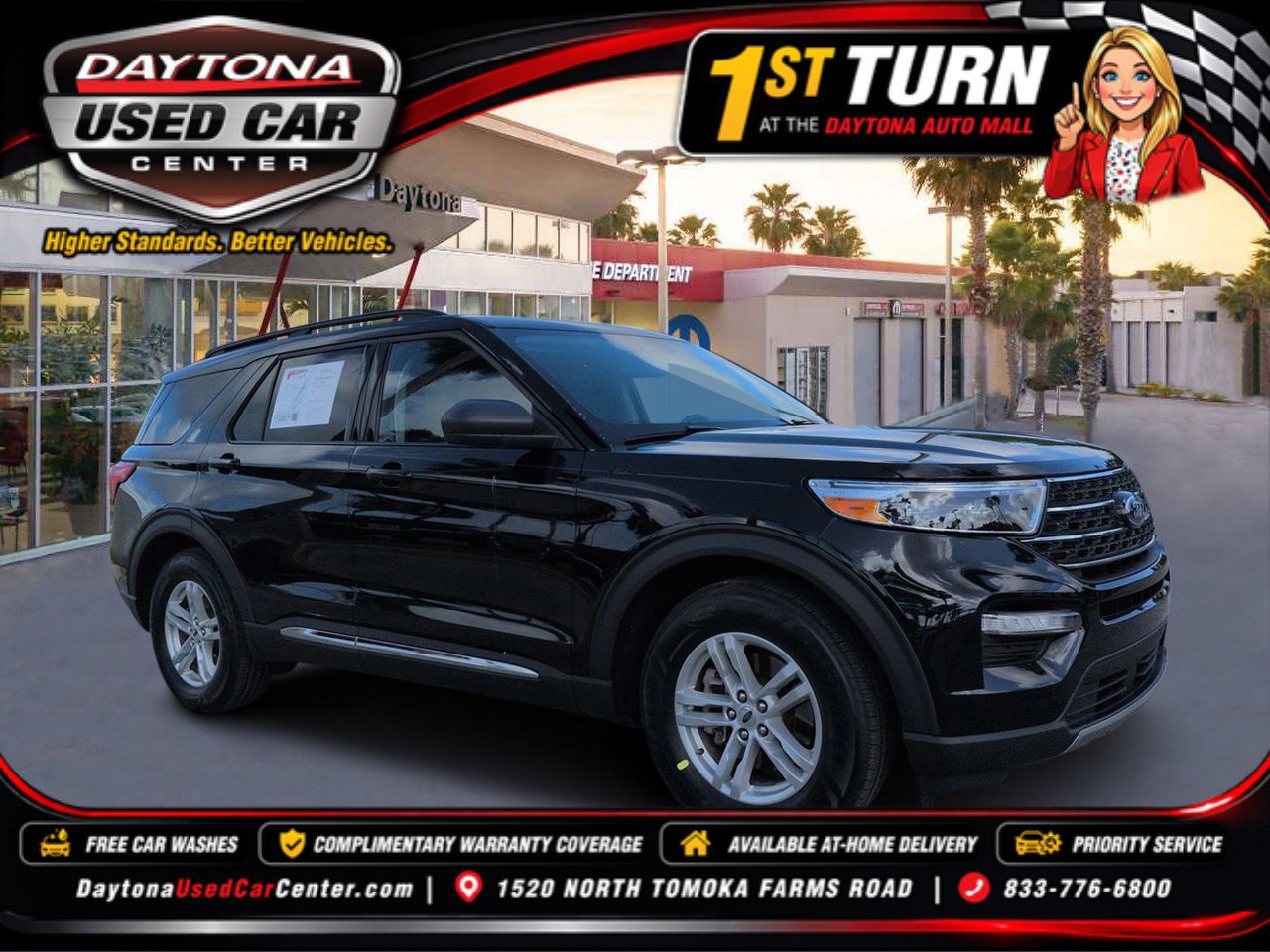 Used 2024 Ford Explorer XLT w/ Equipment Group 202A RWD image 1