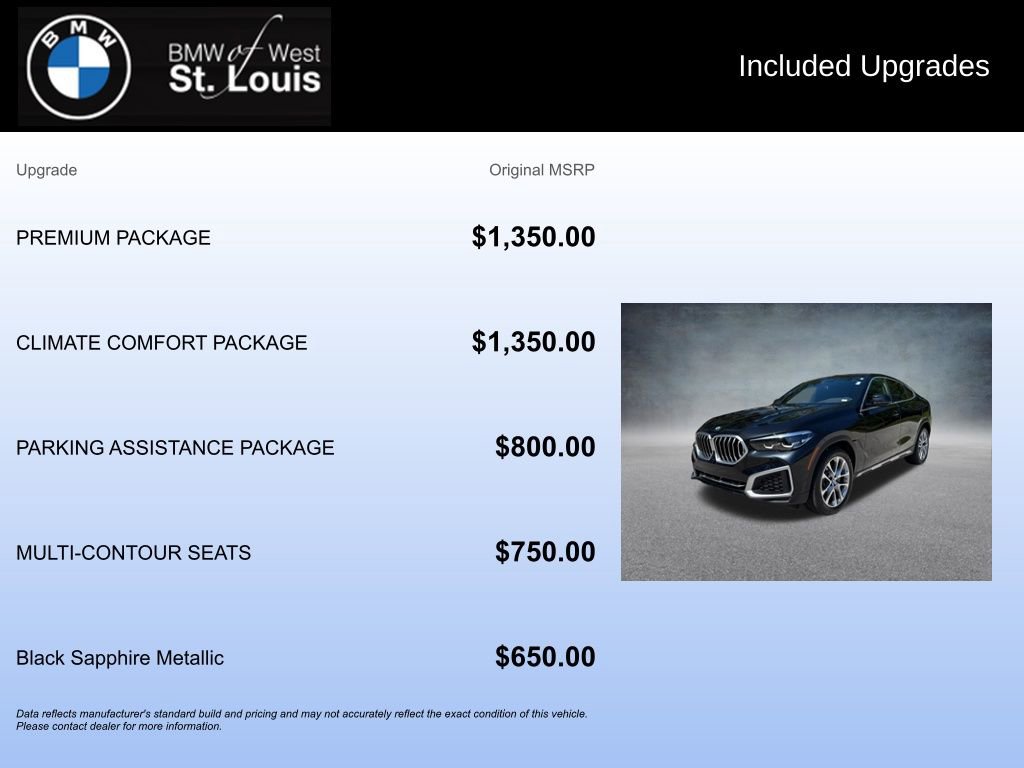 Used 2023 BMW X6 xDrive40i w/ Climate Comfort Package AWD/4WD image 19