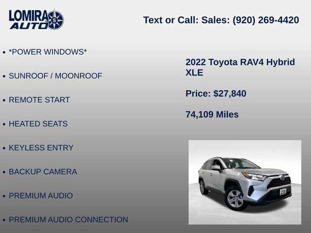 Used 2022 Toyota RAV4 XLE w/ Convenience Package AWD/4WD image 14