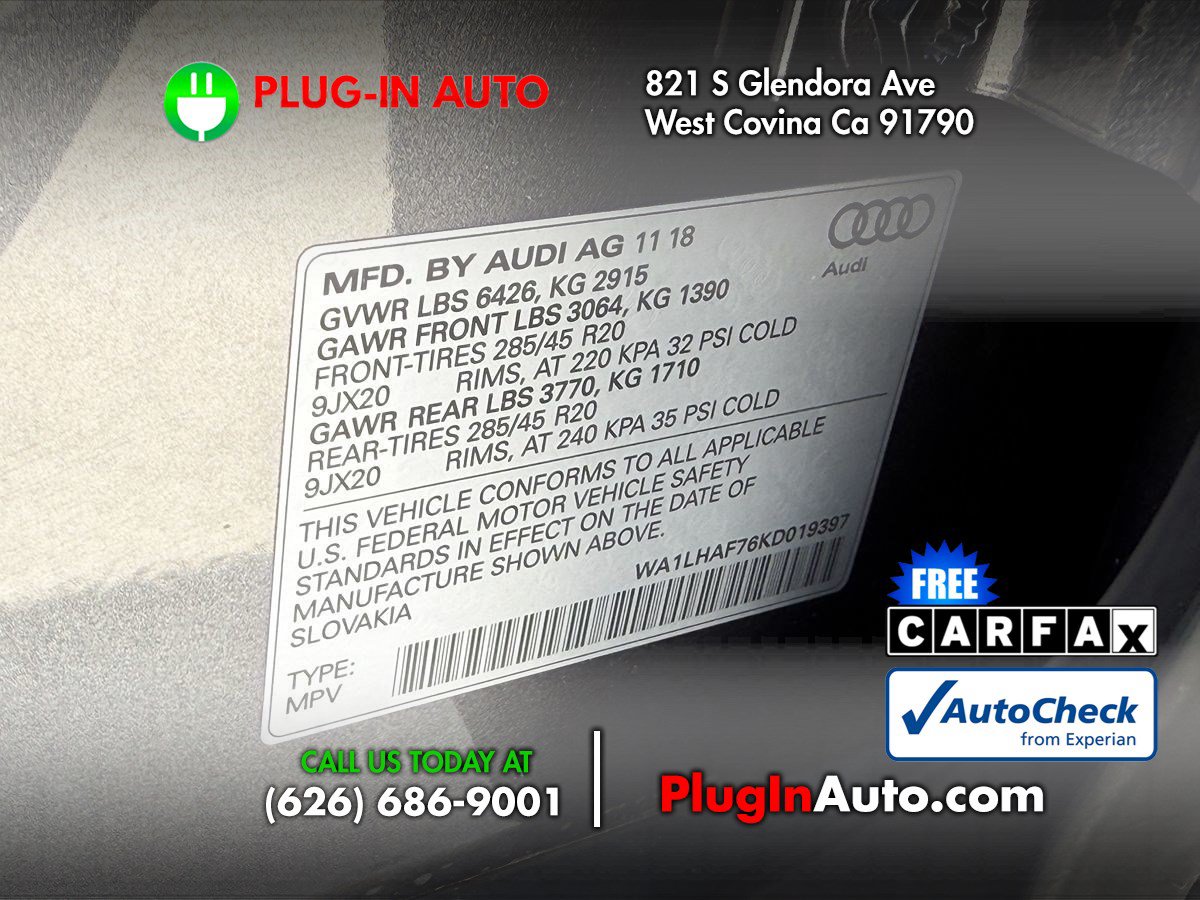 Used 2019 Audi Q7 2.0T Premium Plus w/ Premium Plus Package AWD/4WD image 8
