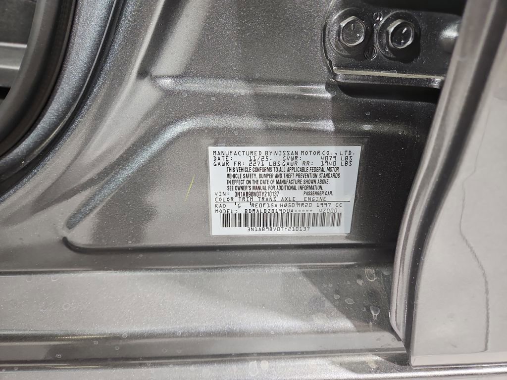 New 2026 Nissan Sentra S w/ Floor Mat Package FWD image 28