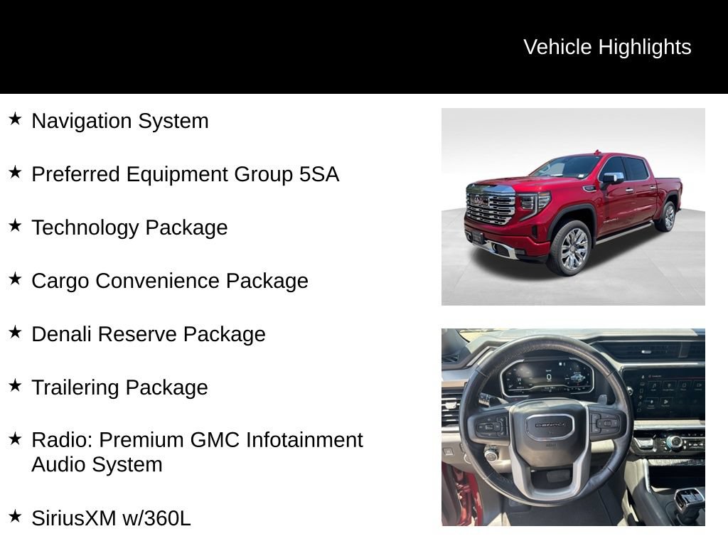 Certified 2022 GMC Sierra 1500 Denali w/ Denali Reserve Package AWD/4WD image 9