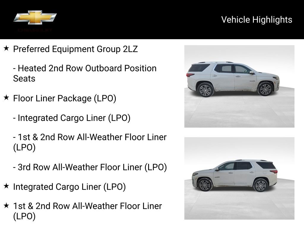 Used 2023 Chevrolet Traverse High Country w/ LPO, Floor Liner Package image 18