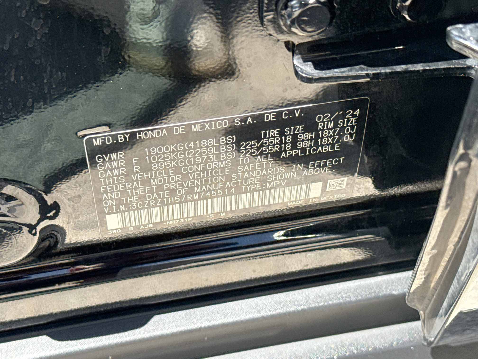 Certified 2024 Honda HR-V Sport image 36