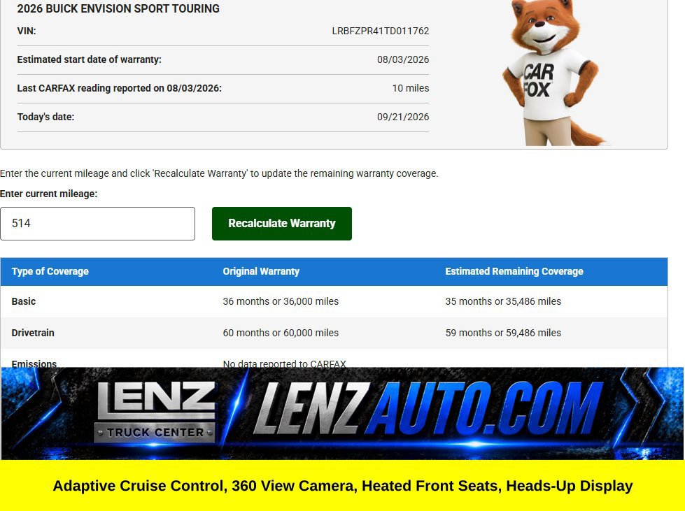 Used 2026 Buick Envision Sport Touring AWD/4WD image 72
