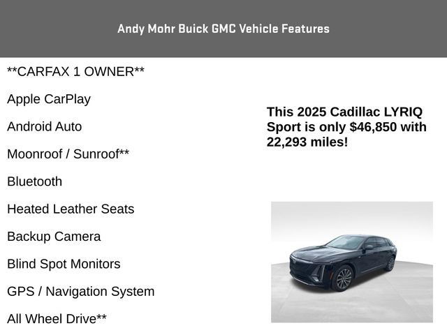 Used 2025 Cadillac Lyriq Sport AWD/4WD image 4