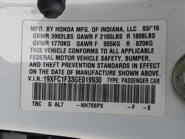 Used 2016 Honda Civic EX-T image 26