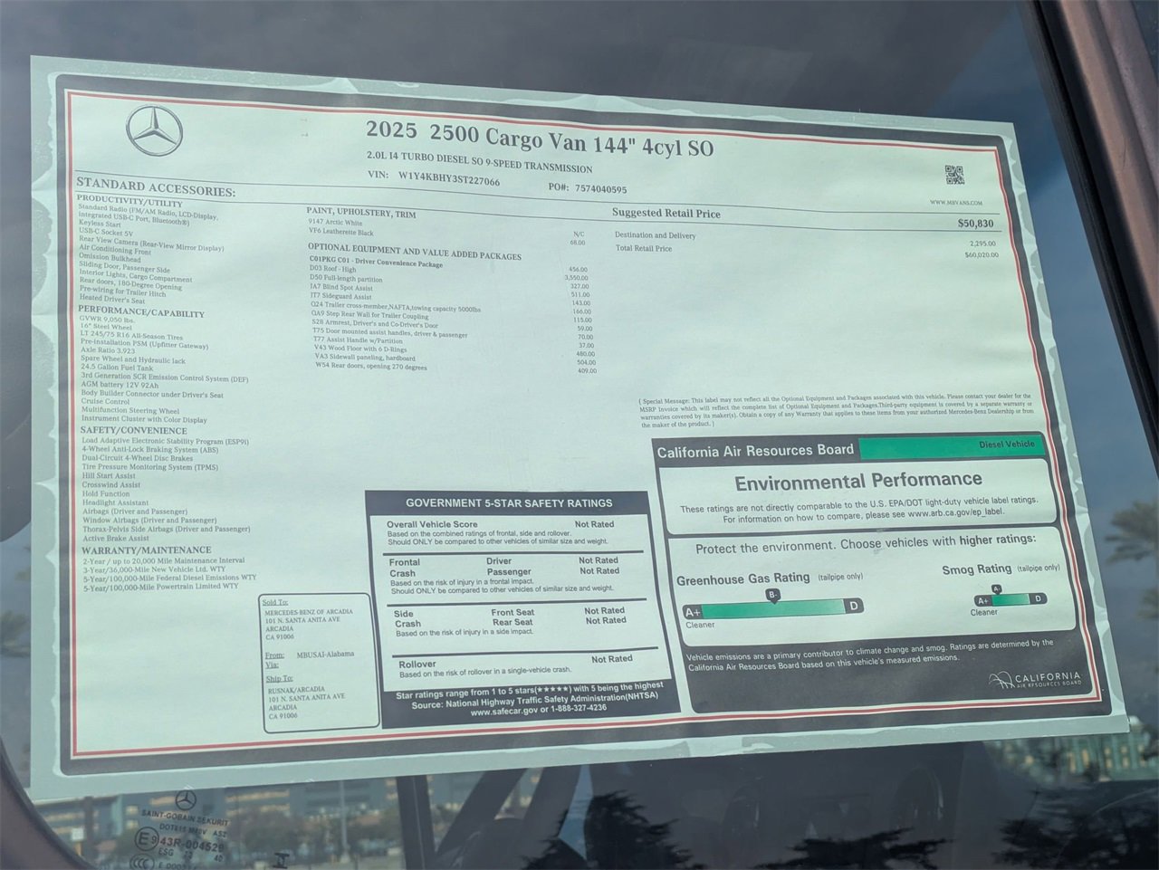 New 2025 Mercedes-Benz Sprinter 2500 image 13