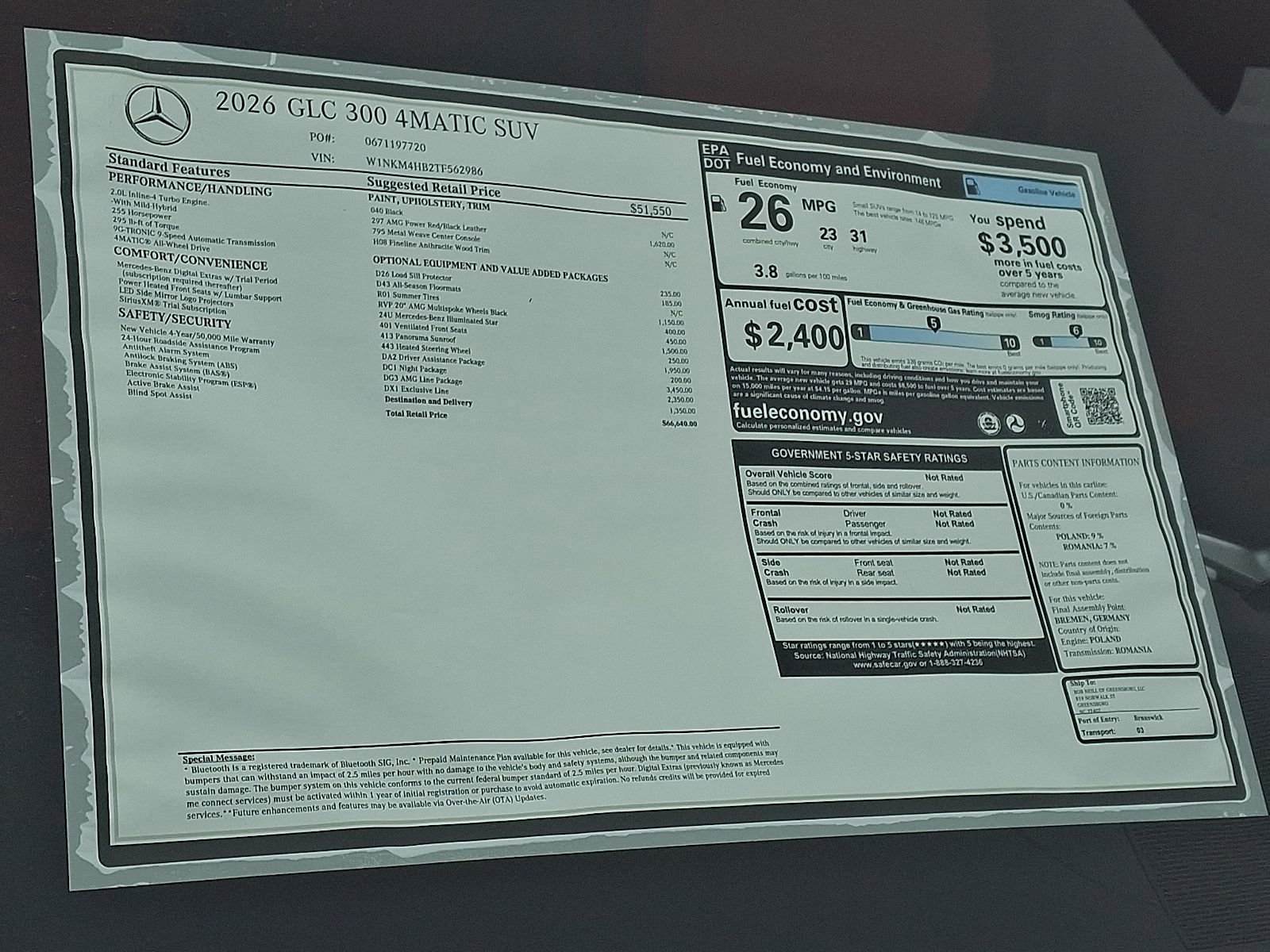 New 2026 Mercedes-Benz GLC 300 4MATIC image 19