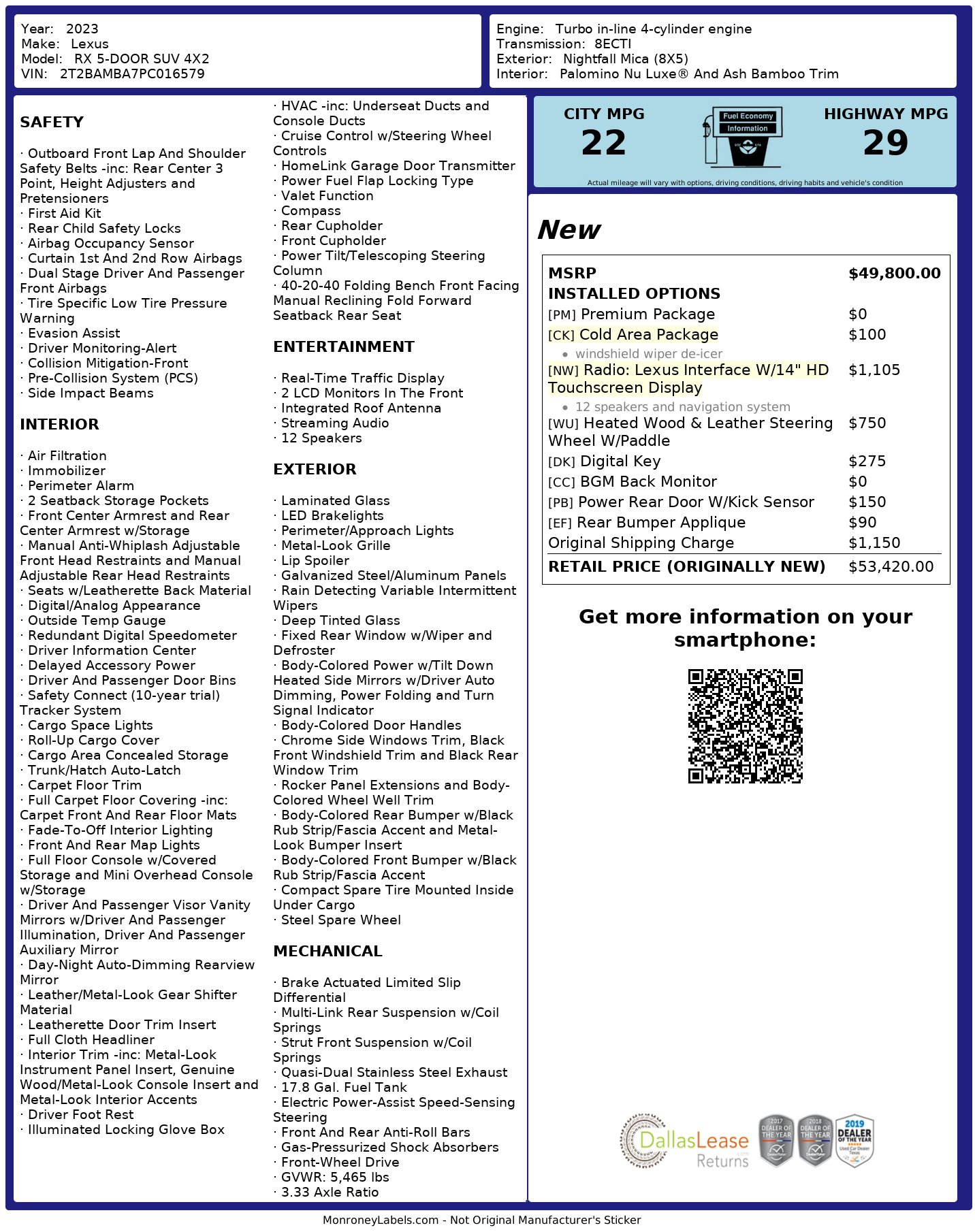 Used 2023 Lexus RX 350 Premium w/ Cold Area Package image 3