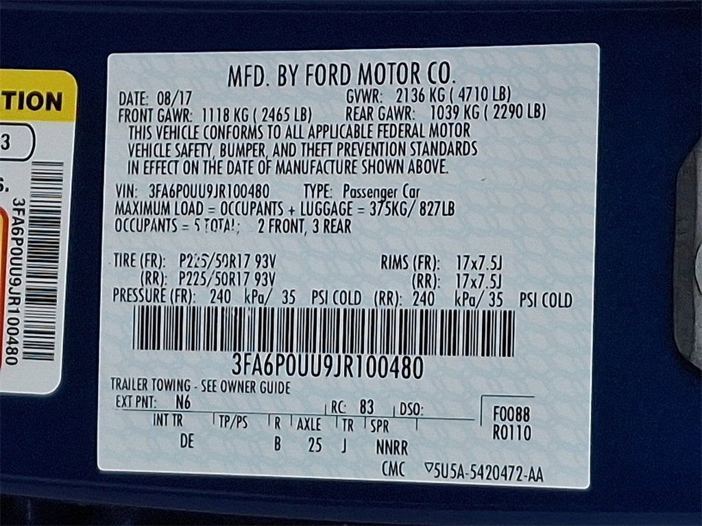 Certified 2018 Ford Fusion S image 28