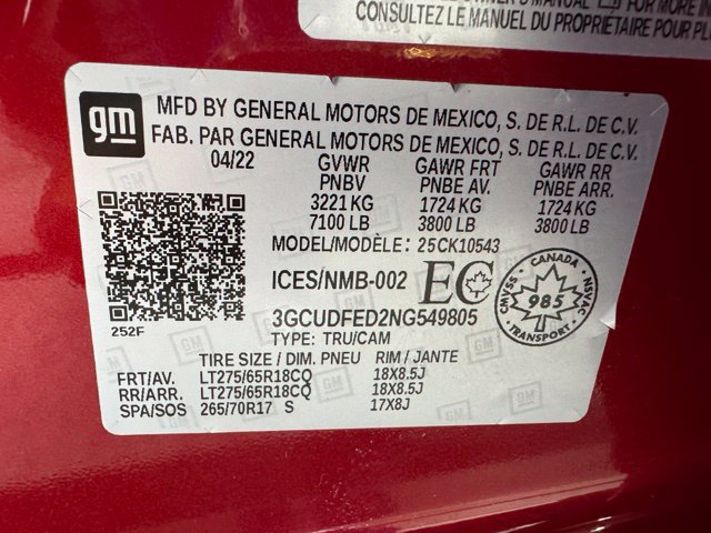 Used 2022 Chevrolet Silverado 1500 LT Trail Boss w/ Convenience Package II AWD/4WD image 27