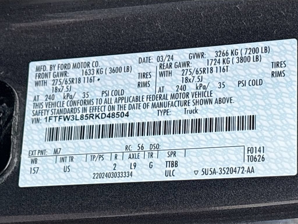 Used 2024 Ford F150 XLT w/ Equipment Group 302A MID AWD/4WD image 33