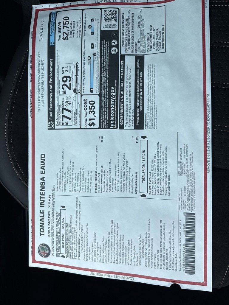 New 2025 Alfa Romeo Tonale image 19