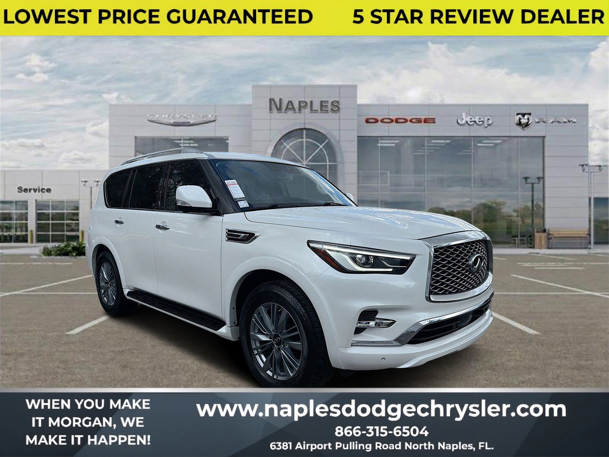 Used 2023 INFINITI QX80 Luxe w/ Cargo Package AWD/4WD image 1