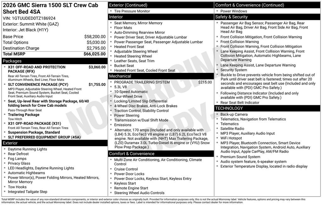 Used 2026 GMC Sierra 1500 SLT AWD/4WD image 4