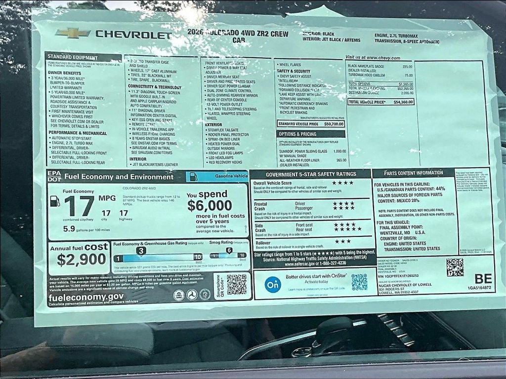 New 2026 Chevrolet Colorado ZR2 AWD/4WD image 17