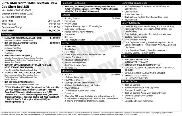 Certified 2025 GMC Sierra 1500 Elevation w/ Elevation Premium Package AWD/4WD image 40